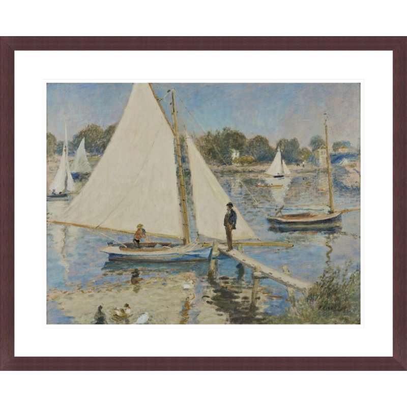 «La seine à Argenteuil» par Pierre-Auguste Renoir, impression giclée encadrée, H 23,5 po x l 28,59 po