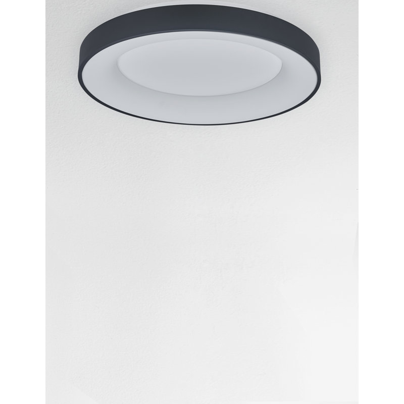 Acrylic LED Flush Mount, Black