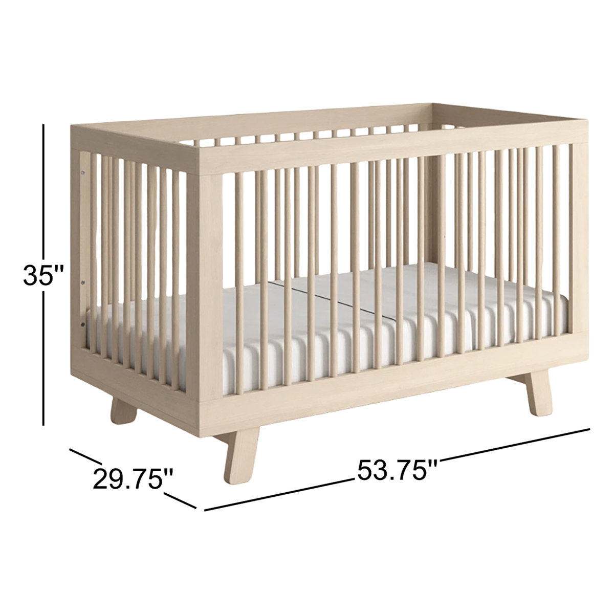 Hudson 3-in-1 Convertible Crib