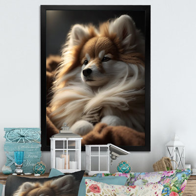 Décoration murale mignon chiot au soleil du matin II - animaux