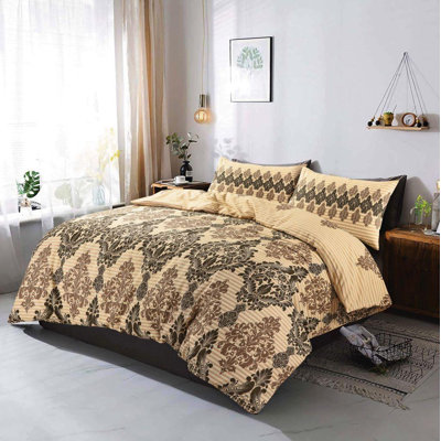 Aviva Cotton Blend Duvet Cover with Pillowcases