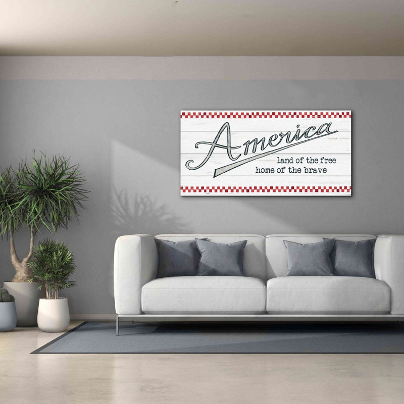 «America - Land of the Free» par Cindy Jacobs, estampe numérique sur toile, H 30 po x l 60 po x P 1,5 po