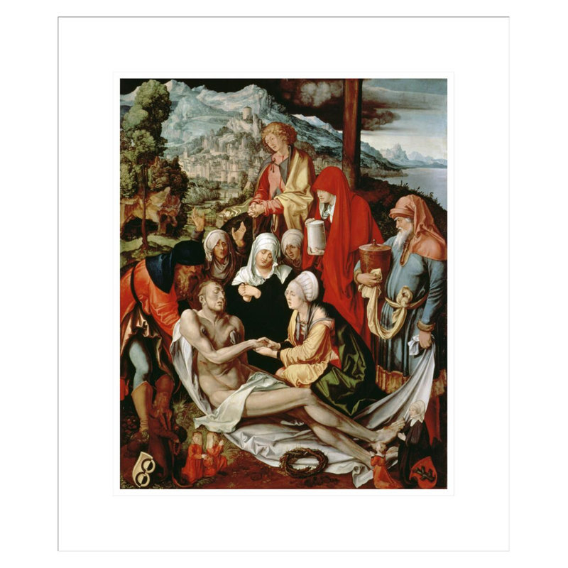 «Lamentation for Christ» par Albrecht Dürer, impression giclée sur cadre, H 20,78 po x l 17,75 po