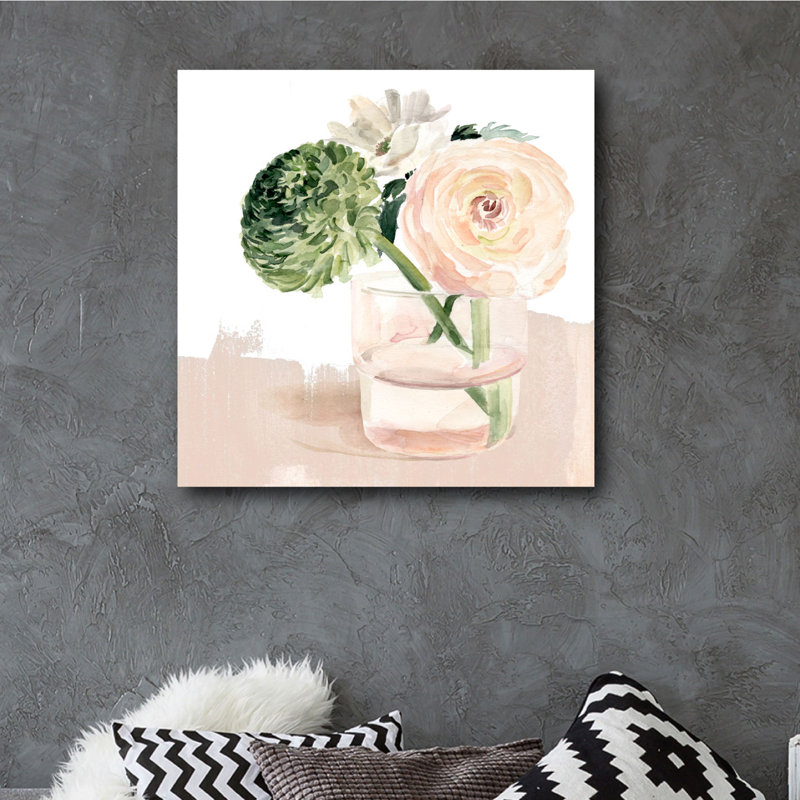 « bud vase ii », reproduction d’art sur toile tendue, H 16 po x l 16 po x P 1,5 po