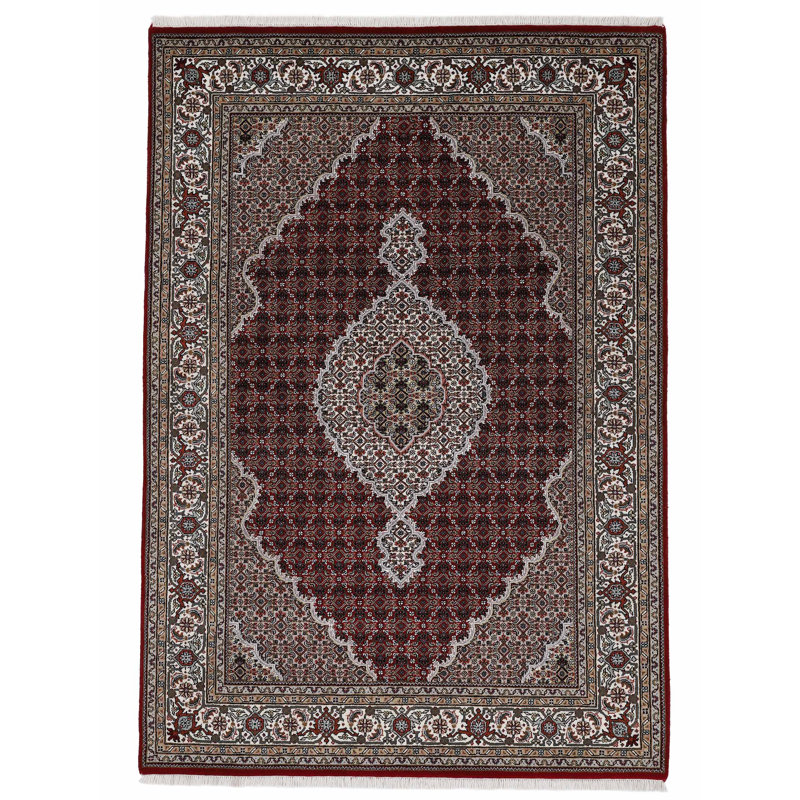 Tabriz Mahi Oriental Wool Hand Woven Area Rug, Rectangle 200 x 300cm