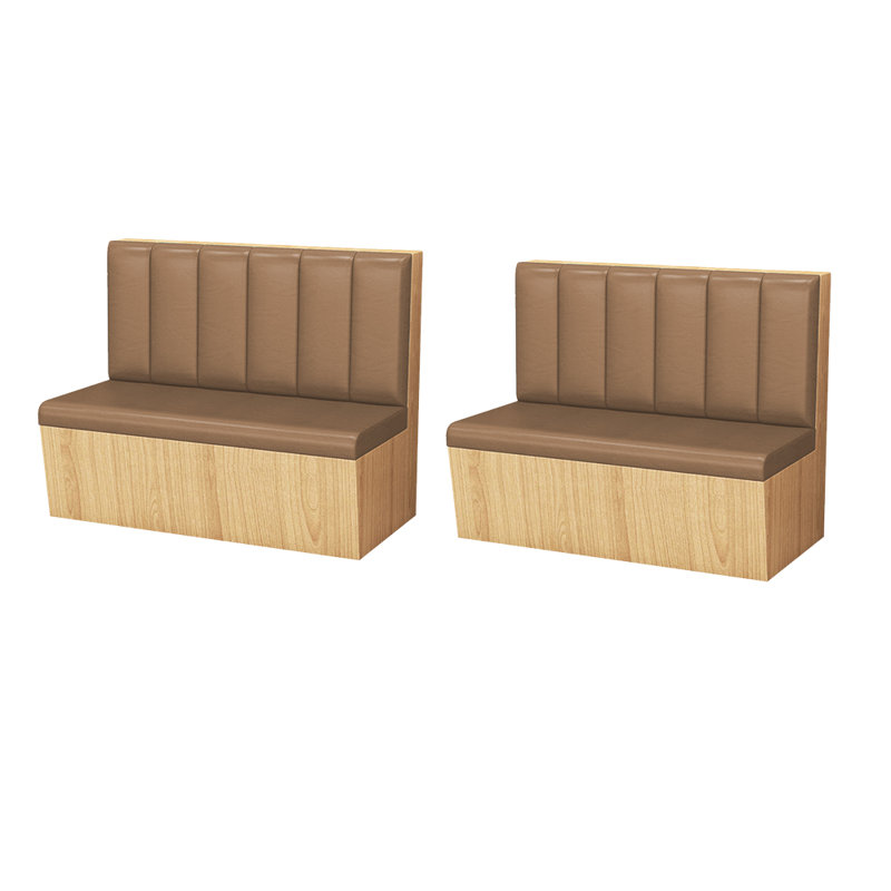 Bancs de restaurant nordiques modernes simples, Brun