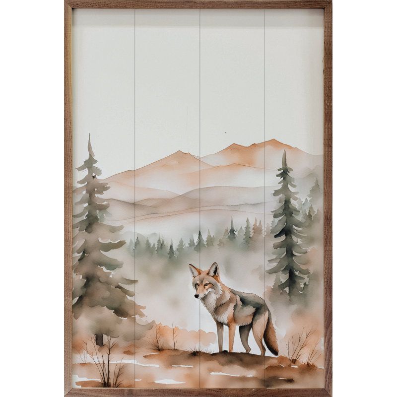 Coyote In The Mountains, 53.50" H x 8" W x 1" D