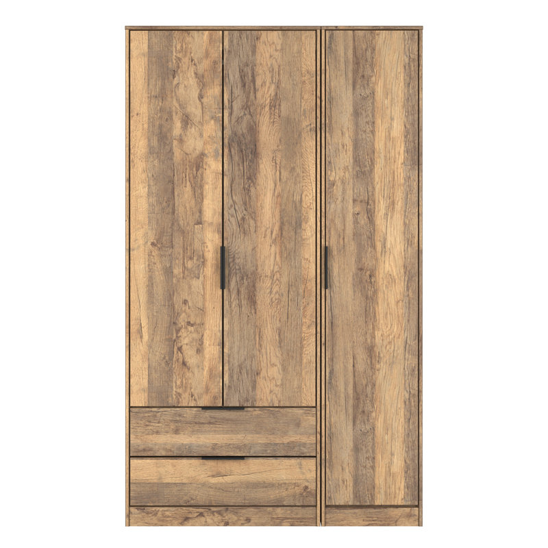 Bonnelle Manufactured Wood Wardrobe, Vintage Oak