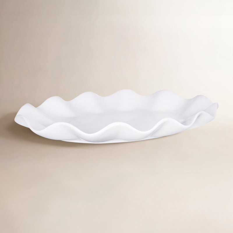 Birch Lane™ Valini Ceramic Platter, 11'' W X 17'' L X 2'' H