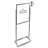 Porte-affiche sur base large en ARGENT