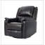 Fauteuil inclinable manuel et pivotant brun avec fauteuil inclinable manuel