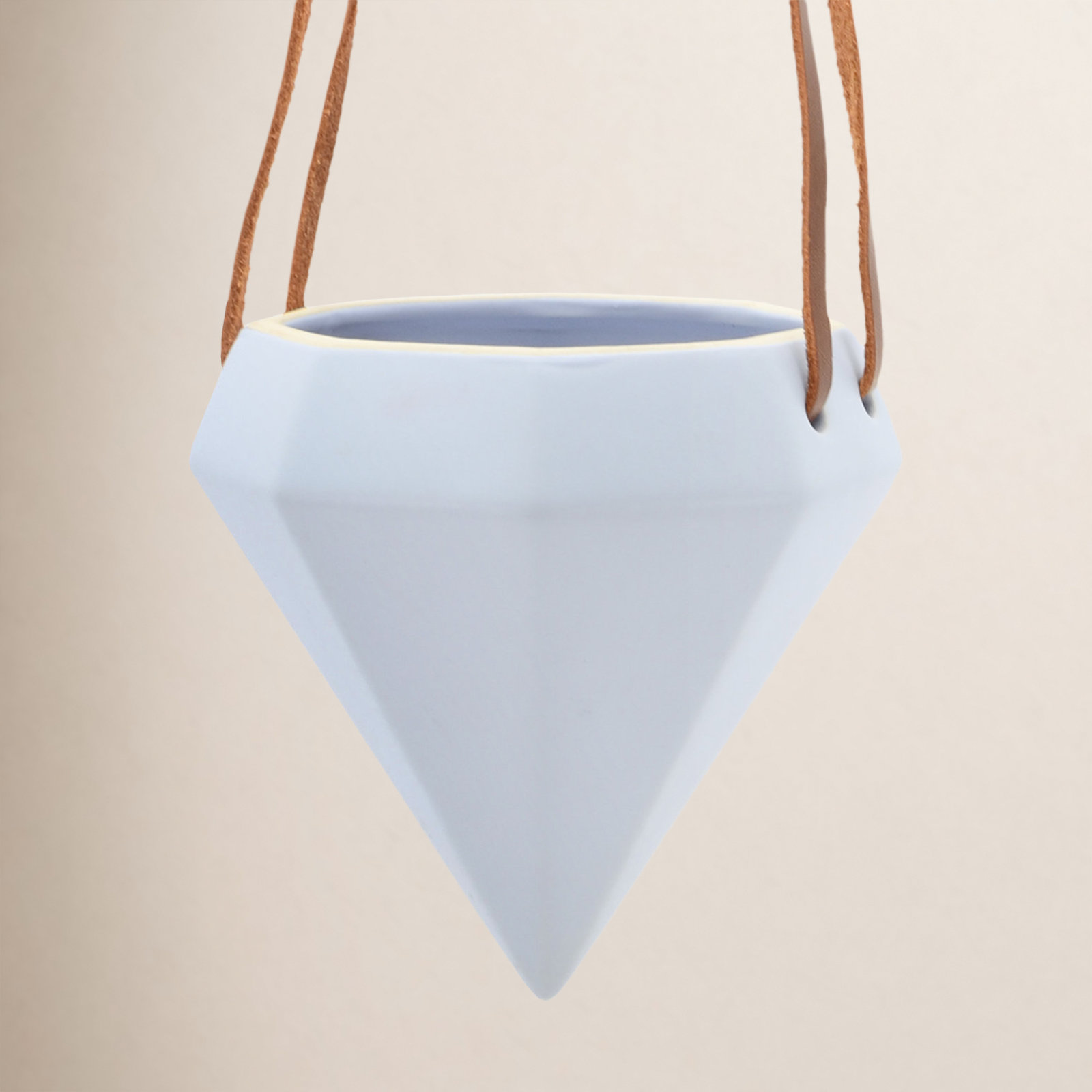 Guilford Ceramic Hanging Planter, Sky