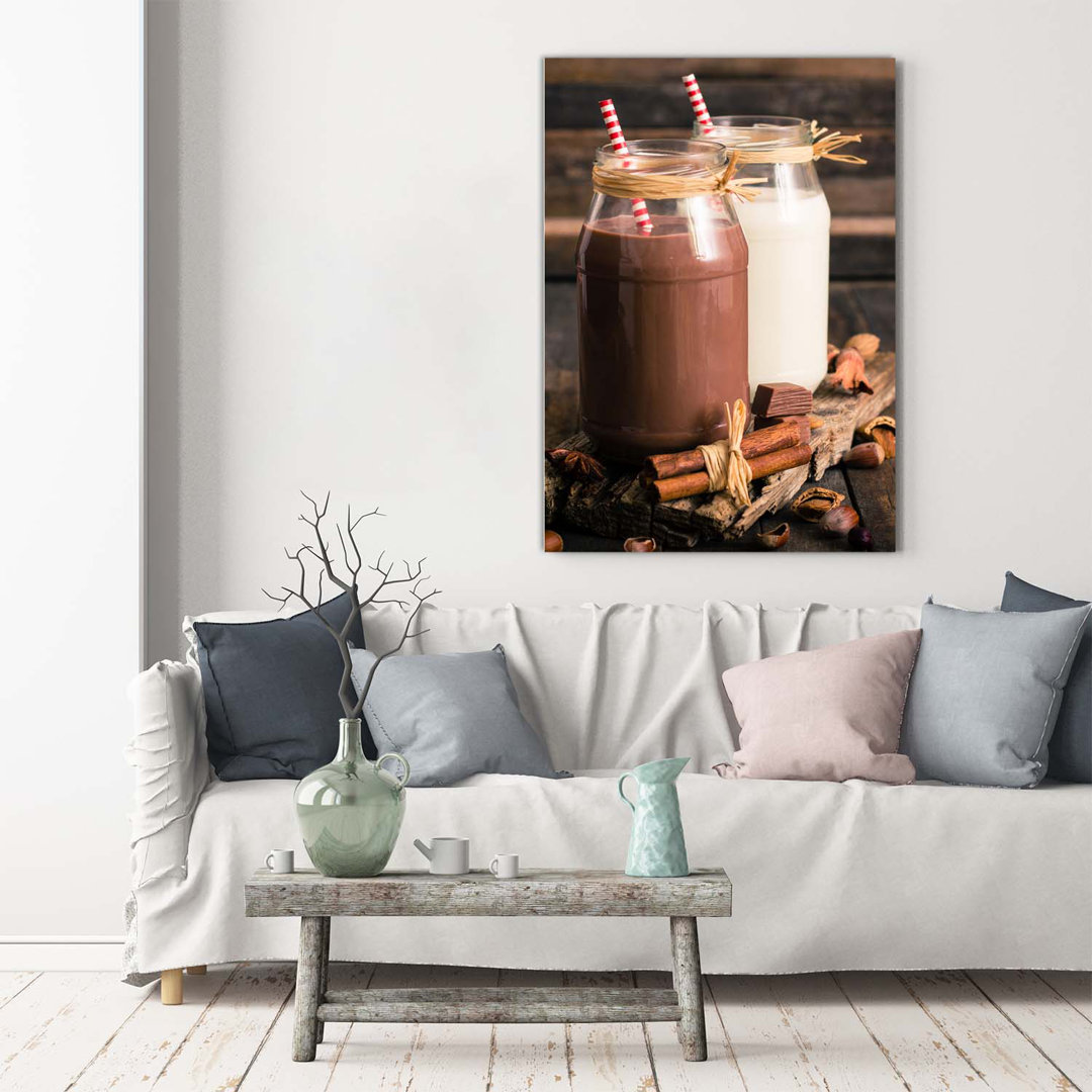 Milk Shakes - Kunstdrucke auf Leinwand - Wrapped Canvas