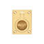 Deltana FRP25CR003 Flush Ring Pull, 2-1/2" x 1-7/8" in PVD Polished Brass-1714194600