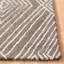 Chul Hand Tufted Wool/Cotton Geometric Rug in Dark Grey/Ivory-1431425745
