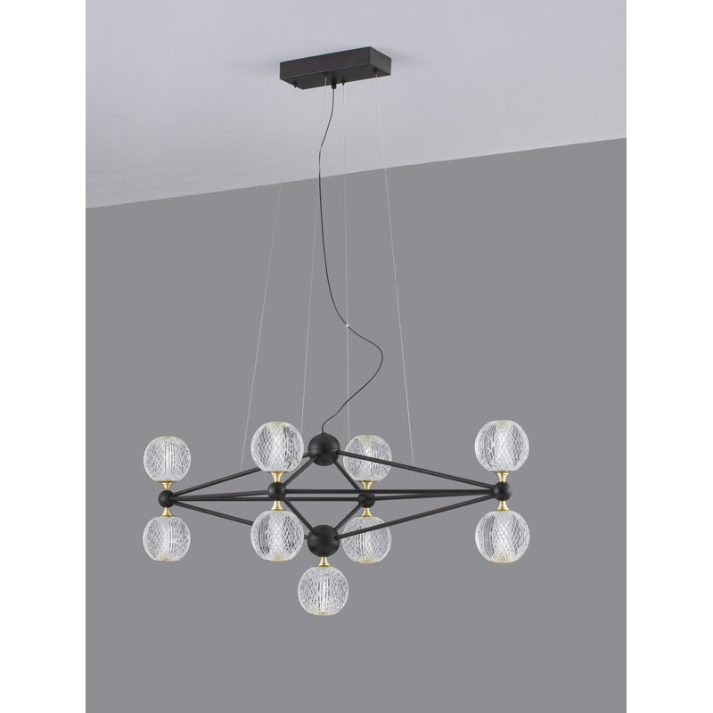  9 - Light Sphere Modern Linear LED Pendant