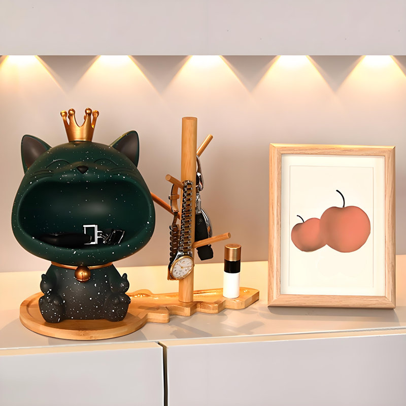 Resin Wall Organizer with Key Hooks