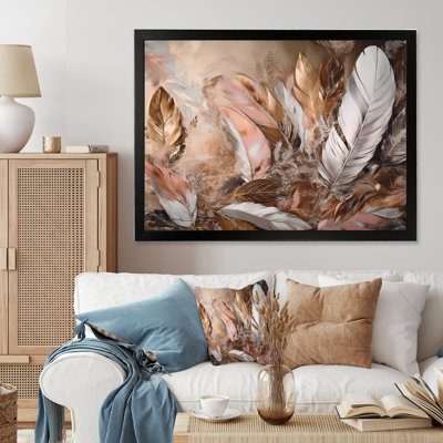 Plume d'or Rounak Wanderlust V sur toile