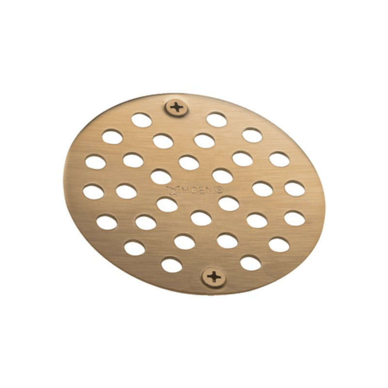 Moen® 4" Grid Shower Drain, Brushed Bronze