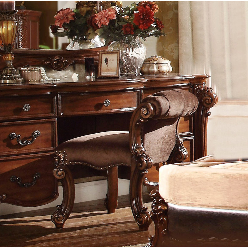 Carlene Accent Stool, Cherry