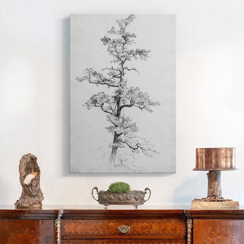 Peinture sur toile encadrée, H 19 po x l 13 po