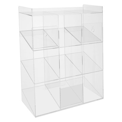 Countertop Clear Acrylic Test Tube Holder Organizer