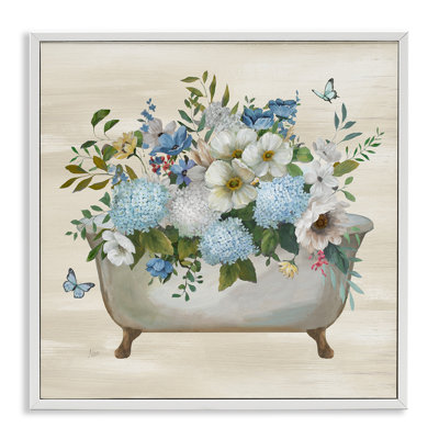 Full Hydrangea Bathtub Giclee Art by Nan