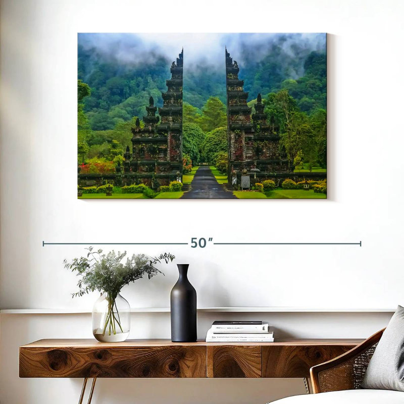 Adella Balinese Candi Bentar, 26" H x 39" W