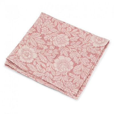 Serviette à motif jacquard rose