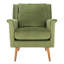 Fauteuil large en velours 28,74 po-1120701216