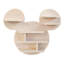 Disney Classic Mouse Small Wall Shelf, Decorative Wall Mounted Kids' Shelf | Wooden Floating Shelves For Bedroom & Playroom - Natural
