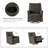 Jerseyville Transitional Leather Swivel Rocker Manual Recliner-2130623082