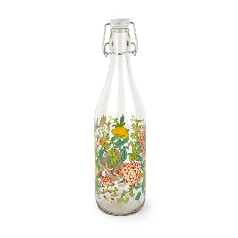 Excelsa La Via Della Seta 1000ml Glass Water Bottle