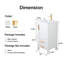 Ensemble de meuble-lavabo simple blanc 16 po