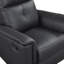 Fauteuil inclinable et pivotant en cuir-11409363