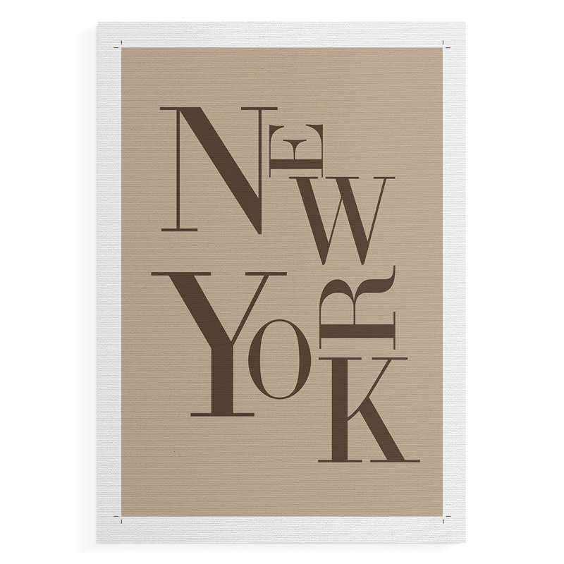 Neutre centre-ville de type I - impression sur toile seulement - non encadrée, H 60 po x l 40 po