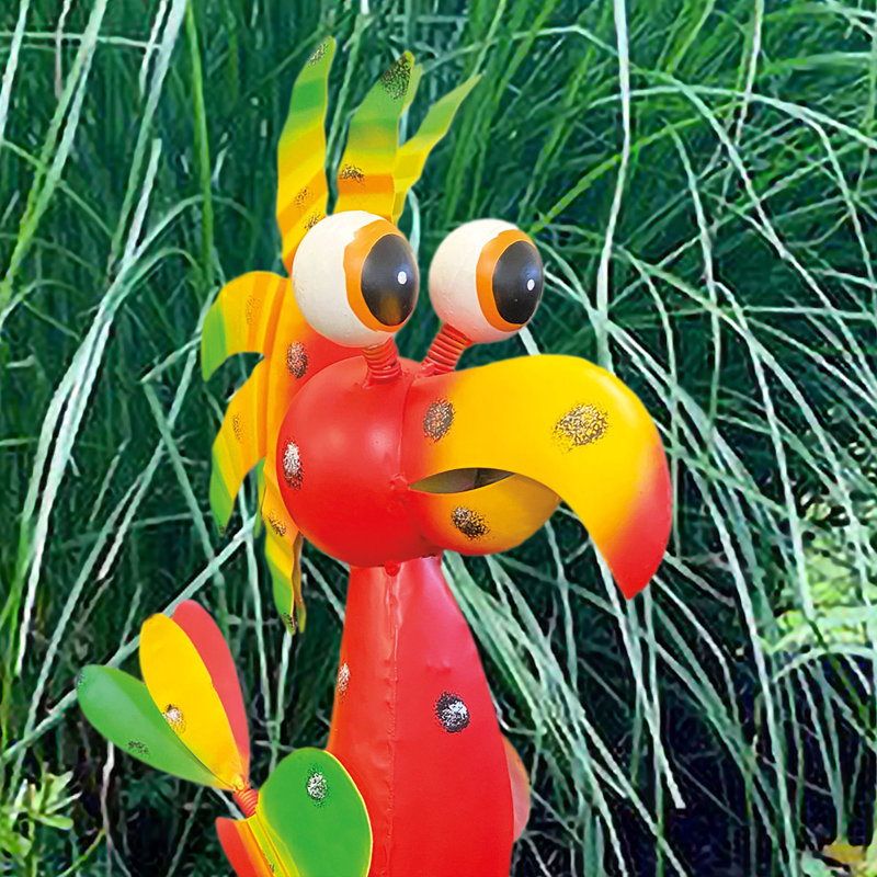 Art de jardin d'oiseaux de la jungle en fer Loper