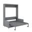 Lit escamotable double avec coussin-1983634598