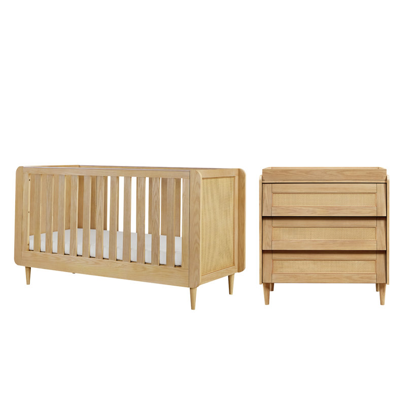 Tutti Bambini Japandi 2pc Room Set, Light Oak