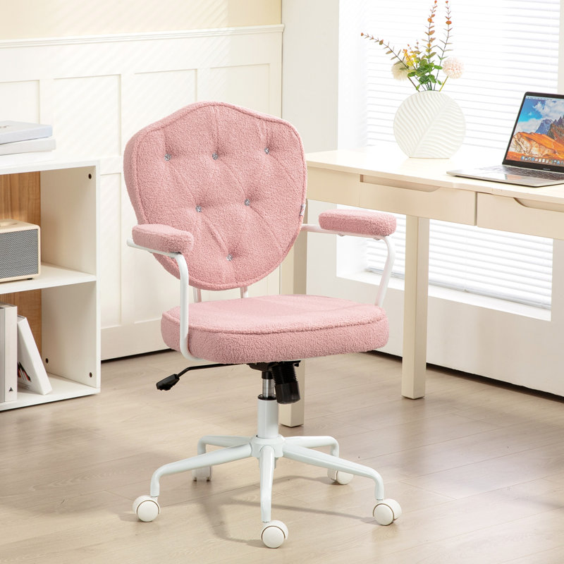 Mignon fauteuil de bureau personnel, Rose