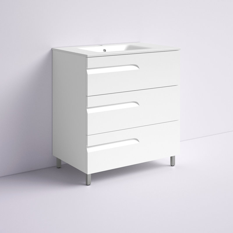 Alberthe 28" W Single Bathroom Vanity Set