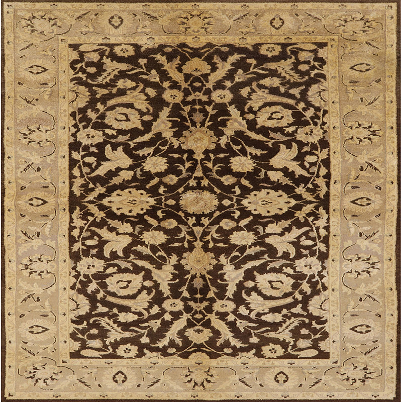 Tapis oriental beige / brun Laurelei, Carré 4 pi