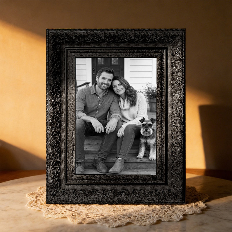 Cadre photo élégant 3 pièces 8 "x 10" noir pour cadeaux d'anniversaire, Black, 3, 8" W x 10" H