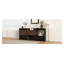 Ensemble de 2 armoires de rangement réglables - Buffet rotatif noir et noyer avec tiroirs pour l'organisation du vestibule, du salon et du couloir