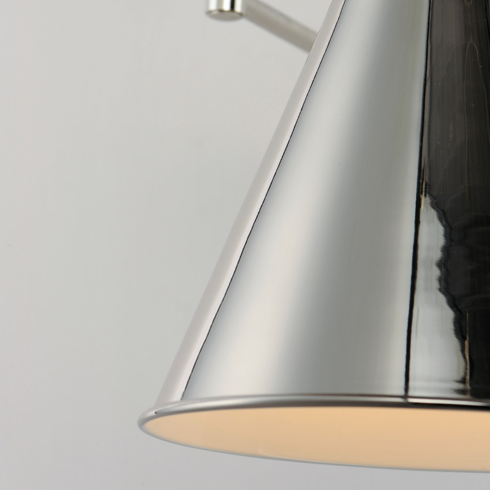 Cidni Single Light Dimmable Swing Arm Sconce, Polished Nickel