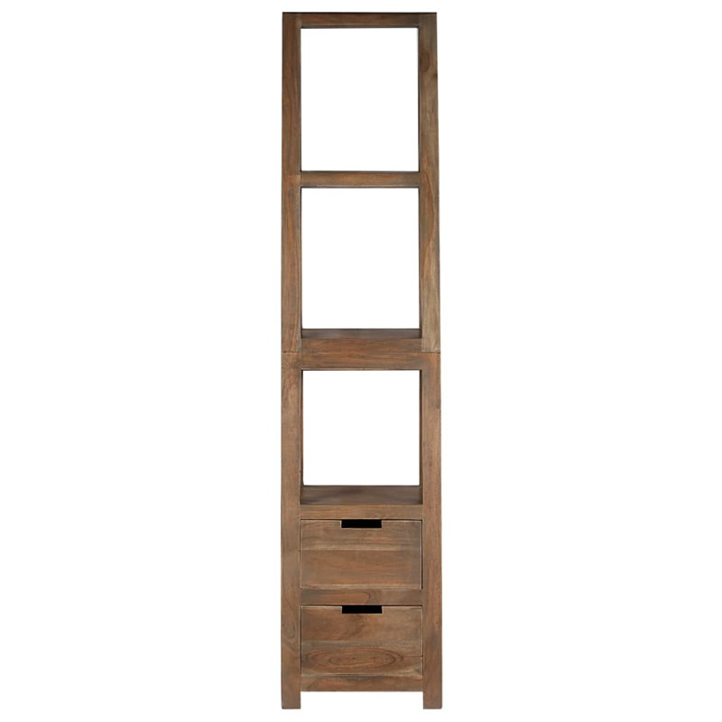Furlow 175cm H x 40cm W Ladder Bookcase, Grey