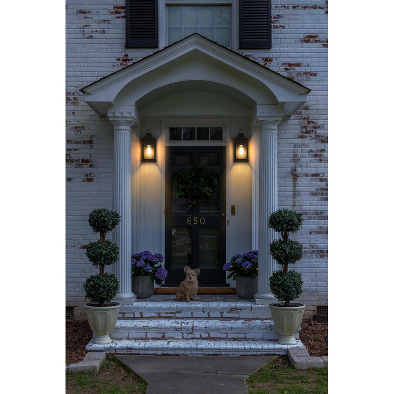 Hanover 6 inch Outdoor Wall Sconce in Black