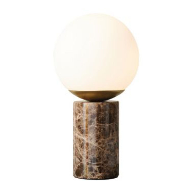 Lilly Marble Novelty Lamp, Brown, Brown