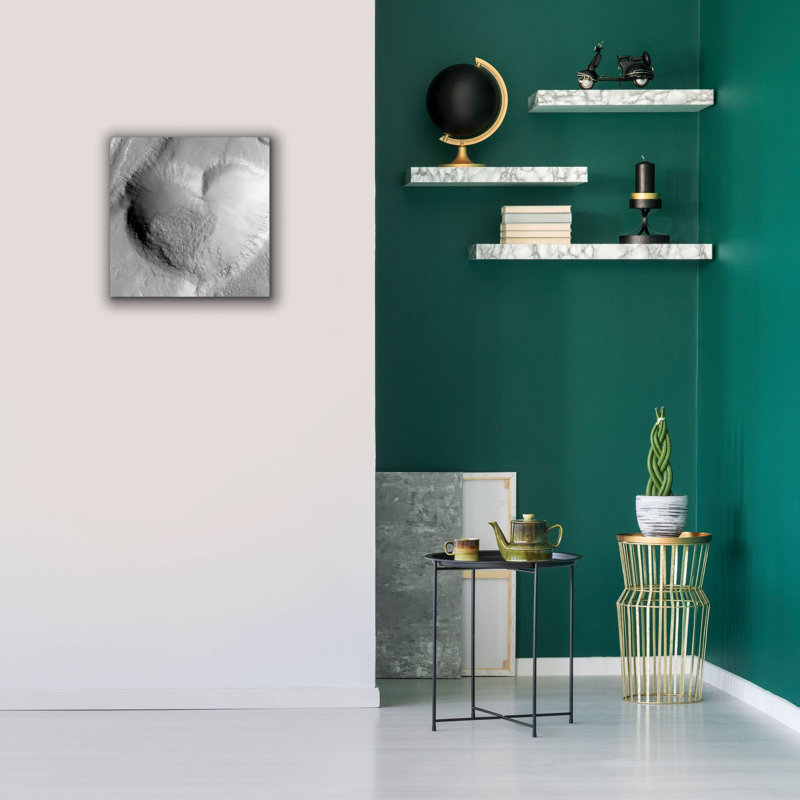  «From Mars, With Love» par NASA, art mural sur toile, 18 po x 18 po, H 18 po x l 18 po