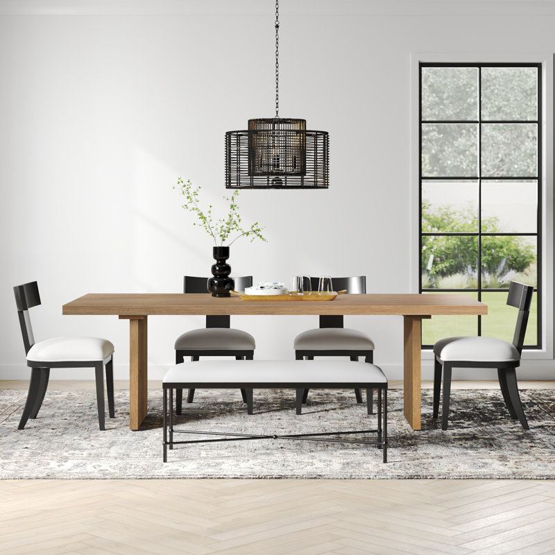 Cognac 96'' Solid Oak Dining Table
